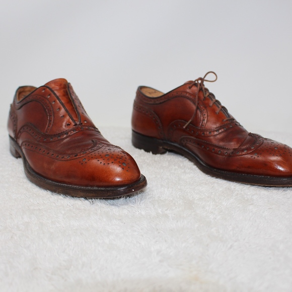 Footjoy Classics Brown Leather Brogue Wingtip 9.5 - Picture 2 of 8